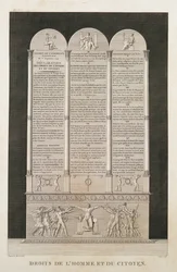French Declaration of the Rights of Man and the Citizen, engraved by Jacques Louis Copia
